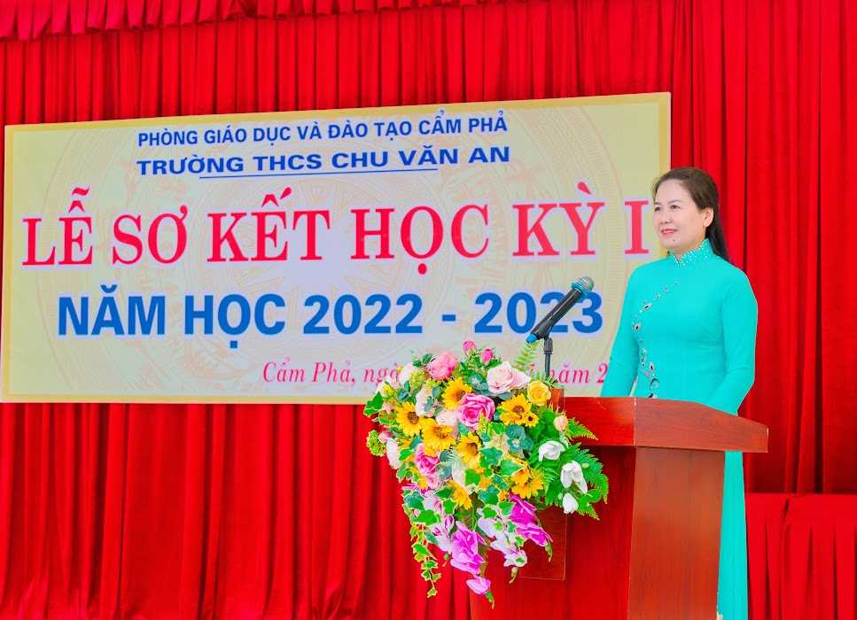 Trường THCS Chu Văn An sơ kết học kì I năm học 2022 - 2023