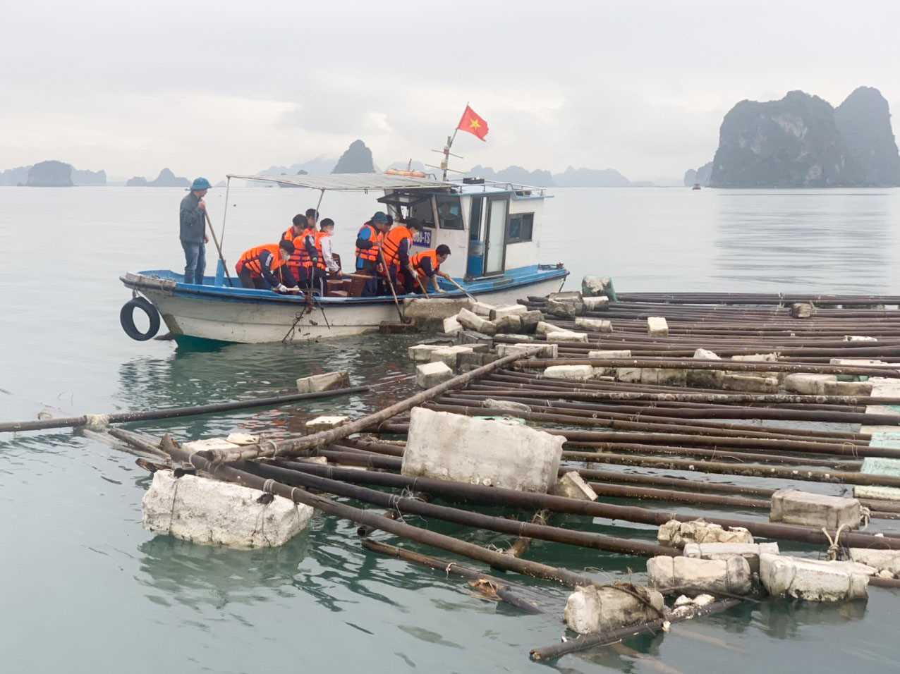 Thông tin triển khai đợt cao điểm ra quân làm sạch môi trường biển Thành phố Cẩm Phả (Bản tin số 3, ngày 03/4/2023)