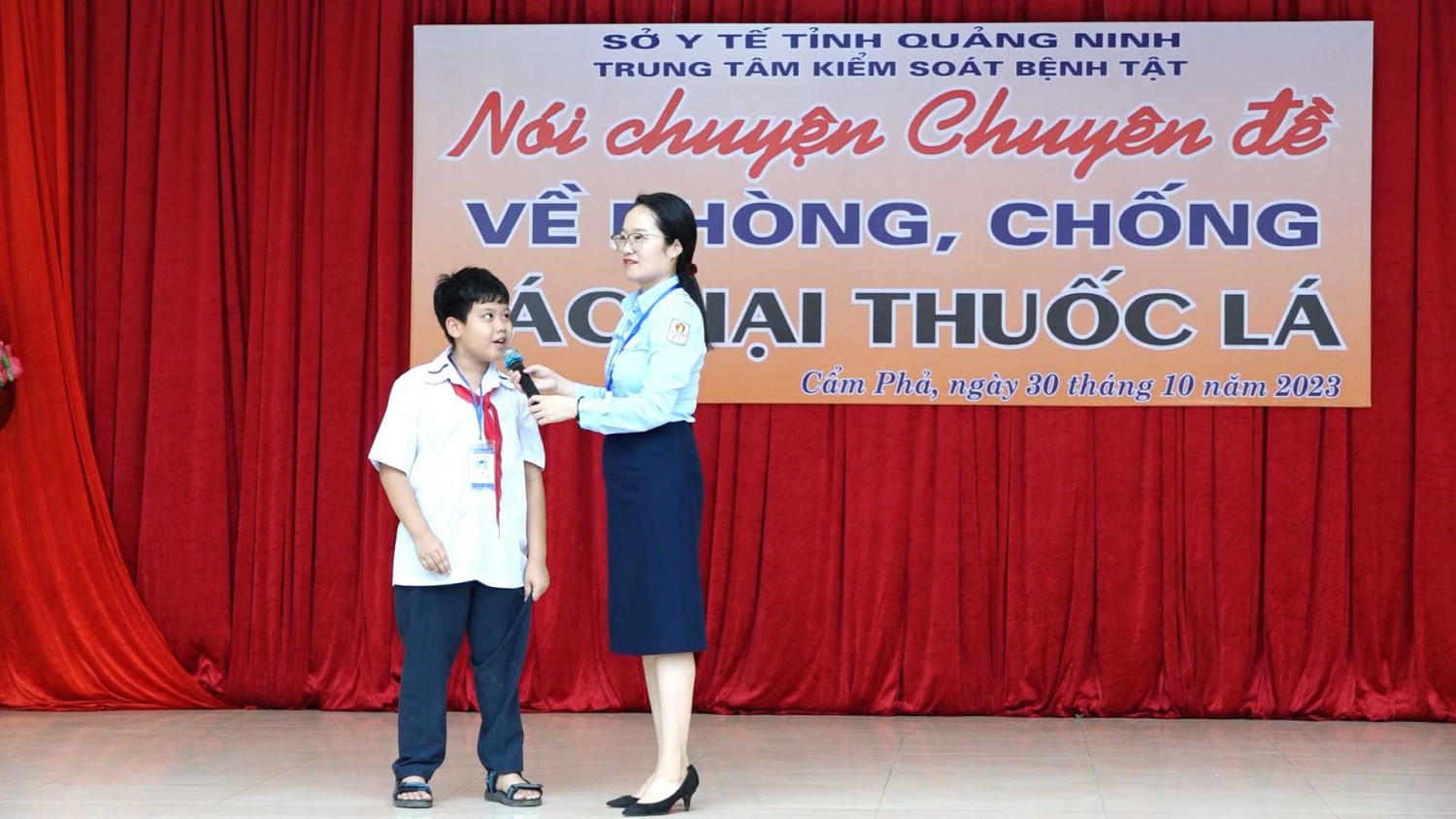 Trường THCS Chu Văn An: Tuyên truyền phòng chống tác hại của thuốc lá