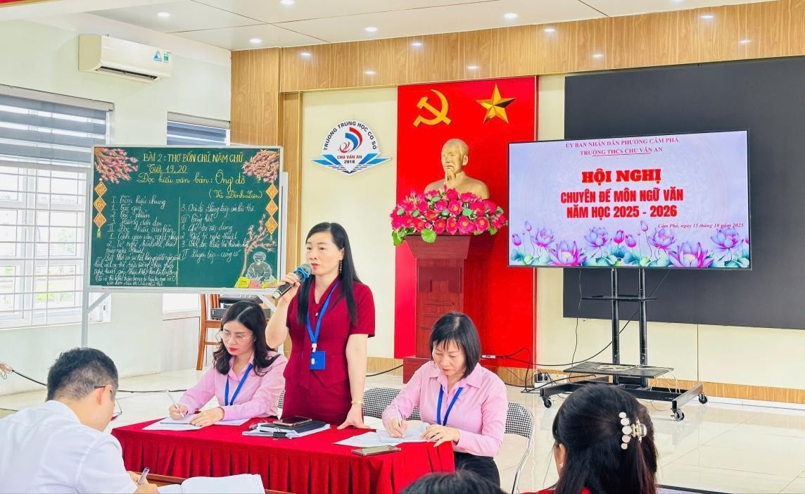 HỘI NGHỊ CHUYÊN ĐỀ ỨNG DỤNG CÔNG NGHỆ AI TRONG DẠY HỌC NGỮ VĂN 7 NHẰM PHÁT TRIỂN PHẤT CHẤT VÀ NĂNG LỰC HỌC SINH THEO CHƯƠNG TRÌNH GDPT 2018